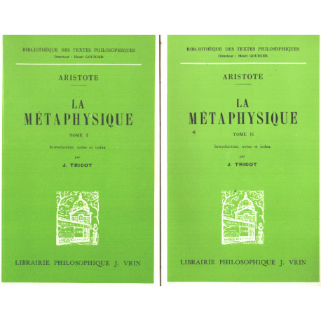 La métaphysique / 2 tomes