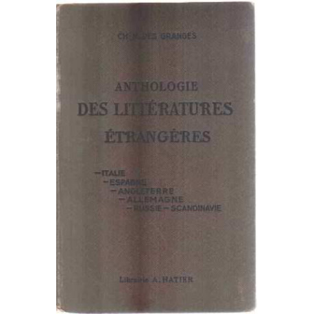 Anthologie des litteratures etrangeres
