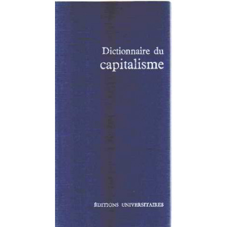 Dictionnaire du capitalisme