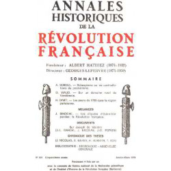 Annales historiques de la revolution française n° 231