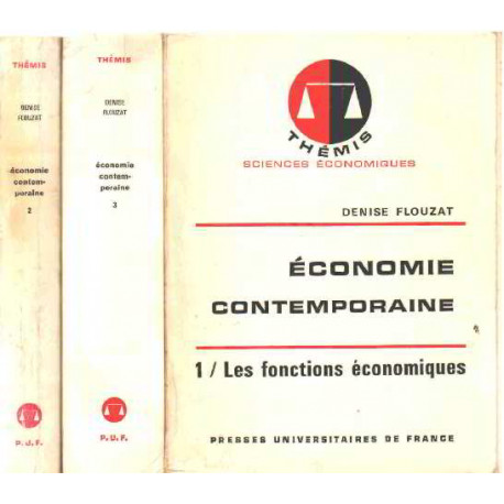 Economie contemporaine / 3 tomes /3