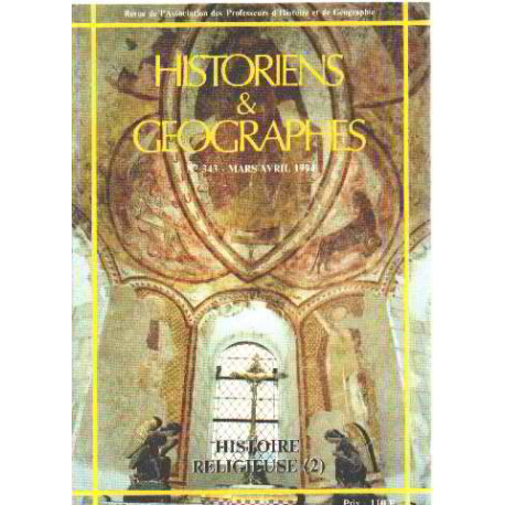 Historiens et géographes n° 343/ histoire religieuse 2