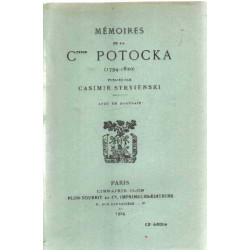 Mémoires de la comtesse potocka 1794-1820 publiés par casimir...