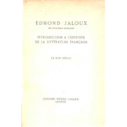 Introduction a l'histoire de la litterature française / le XVI°...