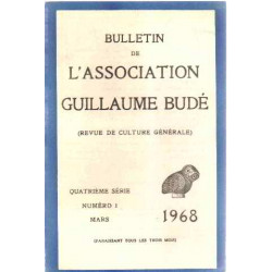 Bulletin de l'association guillaume bude / quatrieme serie n° 1 /...