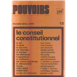 Pouvoirs 13 / le conseil constitutionnel