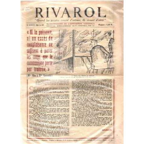Revue rivarol n° 672 / 28 novembre 1963
