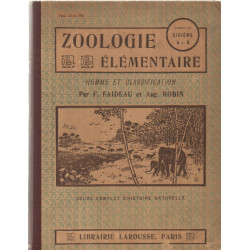 Zoologie élémentaire homme et classification programme 1902