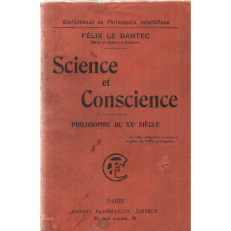 Science et conscience philosophie du XX° siecle