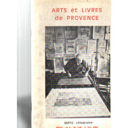 Arts et livres de provence n) 110 / berto : lithographe