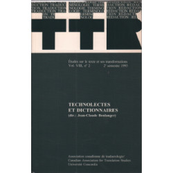 Technolectes et dictionnaires