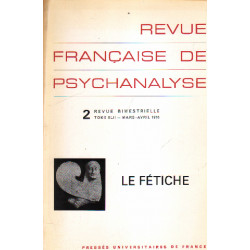 Revue francaise de psychanalyse Tome XLII 2