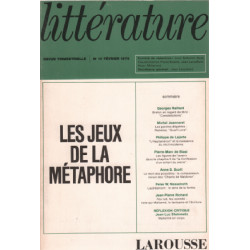 Revue trimestrielle litterature n° 17 / le jeux de la métaphore