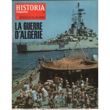 La guerre d'algerie/ revue historia magazine n° 343 /bizerte :...