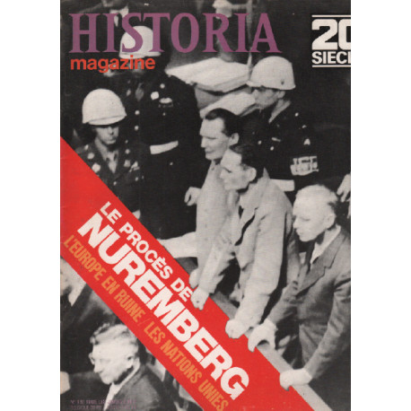 20 eme siècle / historia magazine n° 180 le procès de nuremberg
