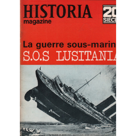 20ème siècle / historia magazine n° 121 la guerre sous-marine