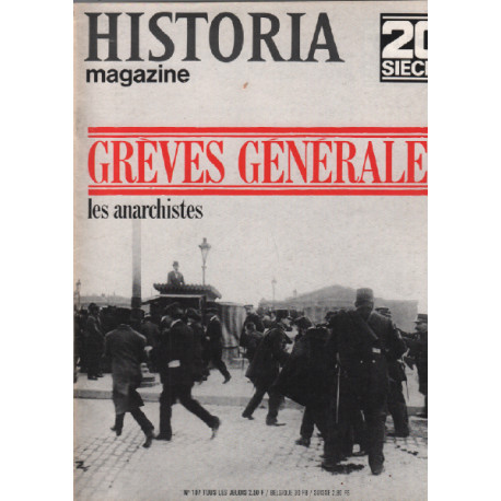 20ème siècle / historia magazine n° 107 grèves générales