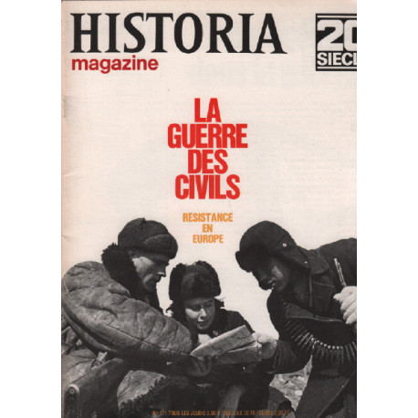 20ème siècle / historia magazine n° 171 la guerre des civils
