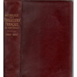 Anthologie des prosateurs francais de la premiere moitié du XIX°...