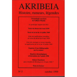 Akribeia / histoire rumeurs legendes n° 5