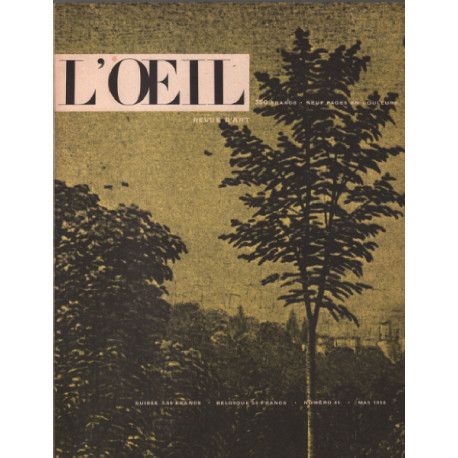 Revue d'art mensuelle l'oeil n° 41
