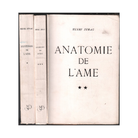 Anatomie de l'ame / 3 tomes ( complet )