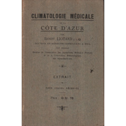 Climatologie médicale de la cote d'azur / extrait