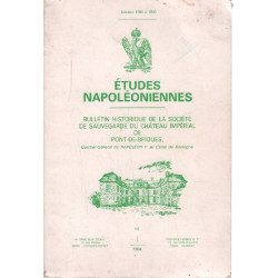 Etudes napoleoniennes n° 19 / bulletin historique de la societe de...