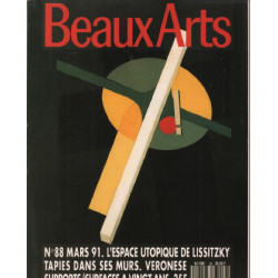 Beaux arts magazine n° 88 / l'espace utopique de lissitzky- tapies...