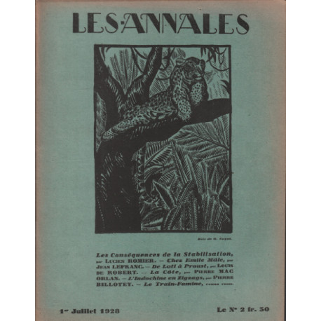 Les annales politiques et litteraires / 1 JUILLET 1928