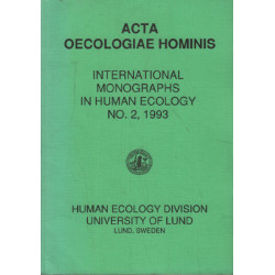 International monographs in human ecology n° 2 1993