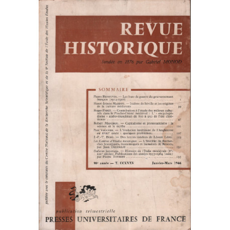 Revue historique /tome CCXXXV
