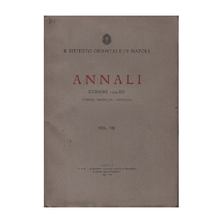 Annali / decembre 1934 -XIII