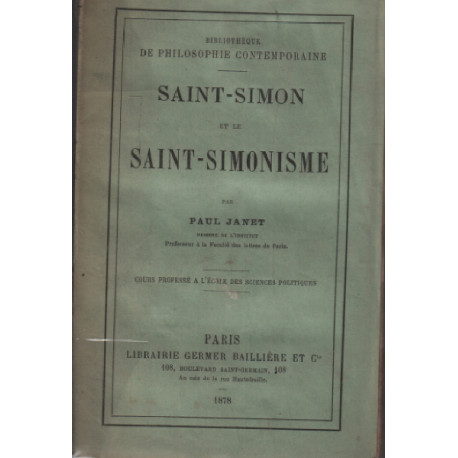 Saint-simon et le saint-simonisme