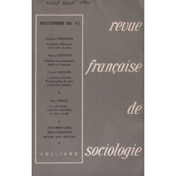 Revue française de sociologie / juin-septembre 1964