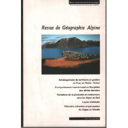 Revue de géographie alpine n° 3 tome 89