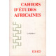 Cahiers d'etudes africaines n° 121-122 / la malédiction