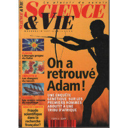 Sciences et vie n° 967 / on a retrouvé adam