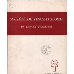 Société de thanatologie de langue française n° 3 : sommaire...