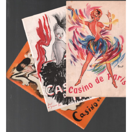 3 programmes divers du casino de paris / 1951-1955 et sd