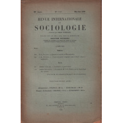 Revue internationale de sociologie / mai juin 1930 / duprat :...