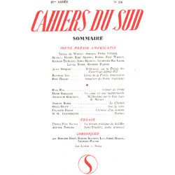 Cahiers du sud n° 336 / jeune poesie américaine