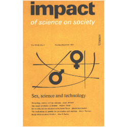 Impact of science on society /october-december 1968 / sex science...
