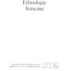 Ethnologie française nouvelle serie tome 13 n° 3