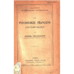 La psychologie française contemporaine