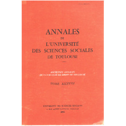 Annales de l'université des sciences sociales de toulouse / tome...