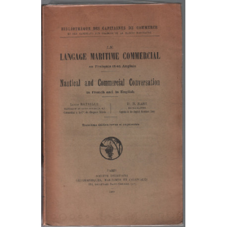 Le language maritime commercial commercial ( livre bilingue...