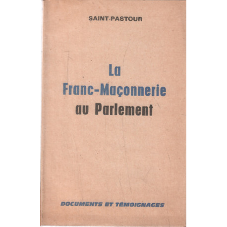La franc-maconnerie au parlement