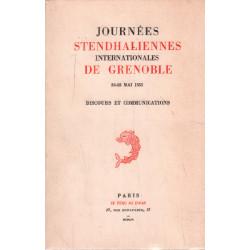 Journées stendhaliennes internationales de grenoble 26-28 mai 1955...