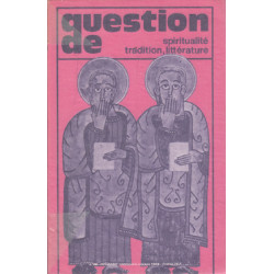 Spiritualité tradition litterature / question de n° 26